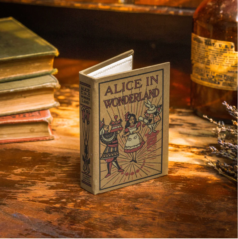 Alice in Wonderland Lewis Carroll 1865 Book Wallet